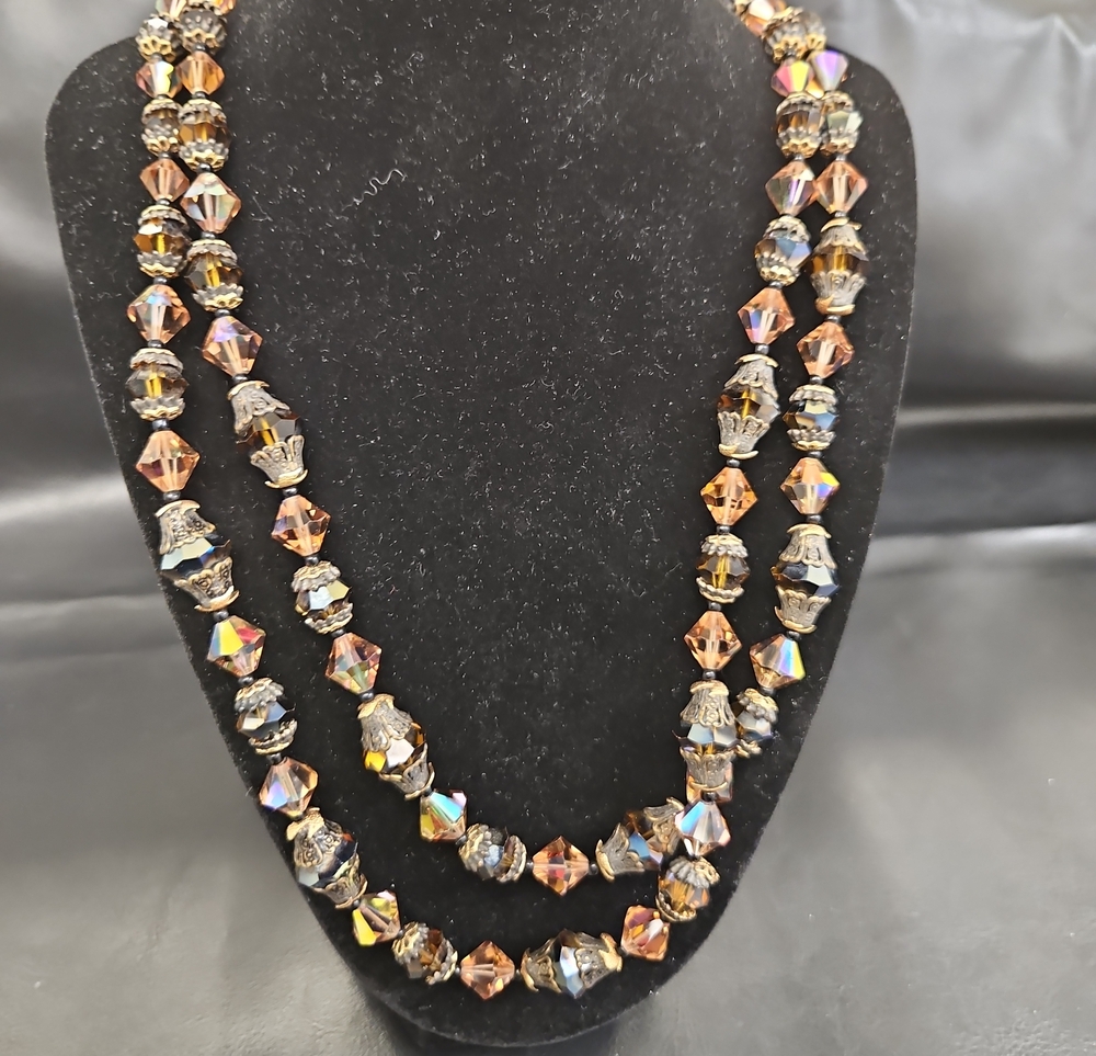 Women's Multi-Strand AB Crystal Necklace